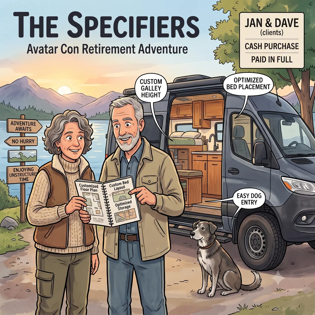 Illustration of The Specifiers: They know exactly what they want, and they have the time to get it right.